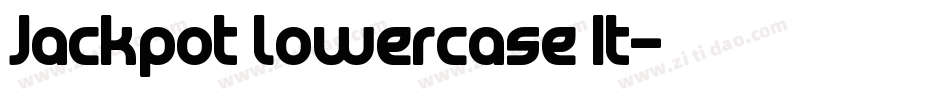 Jackpot Lowercase It字体转换